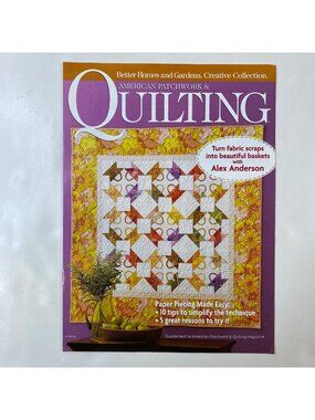 Better Homes & Gardens American Patchwork Quilting Magazine Oct 2009 Craft Guide